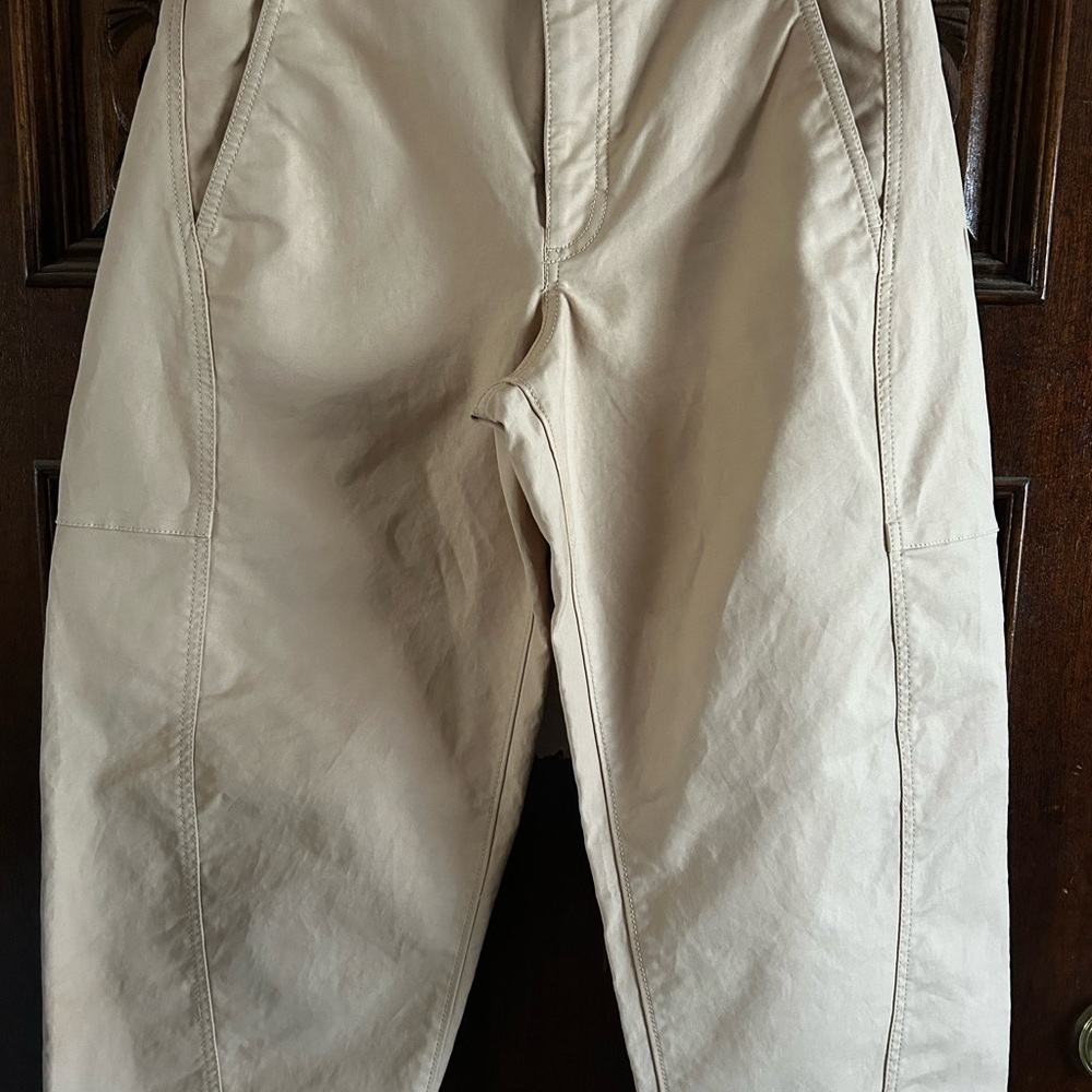 Anthro Maeve Curve Cropped Chino pants